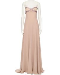 Valentino - Lace-Detail Maxi Dress - Lyst