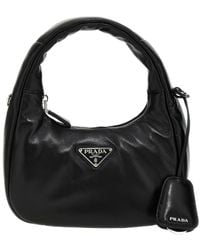 Prada - Mini Padded Leather Shoulder Bag - Lyst