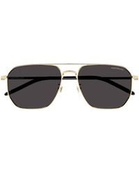 Montblanc - Eyewear Pilot Frame Sunglasses - Lyst