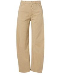 Nili Lotan - Tribeca Cotton Twill Barrel-Leg Pants - Lyst