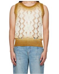 Egonlab - Openwork Knitted Vest - Lyst