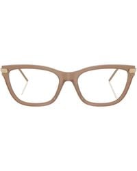 Emporio Armani - Cat-Eye Frame Glasses - Lyst
