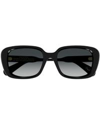 Chloé - Chloé Eyewear Rectangular Frame Sunglasses - Lyst
