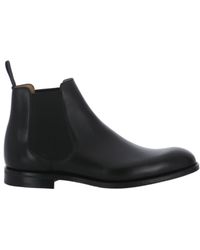 Church's - Round Toe Slip-On Boots - Lyst