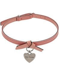 Acne Studios - Musubi Heart-Charm Necklace - Lyst