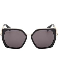 Max Mara - Geometric-Frame Sunglasses - Lyst