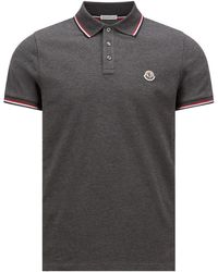 Moncler - Logo Patch Short-Sleeved Polo Shirt - Lyst