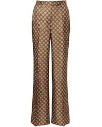 Dorothee Schumacher - Graphic Dreams Printed Silk Twill Palazzo Pants - Lyst
