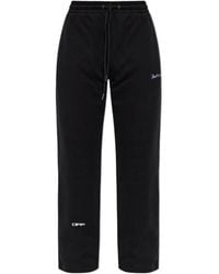 Off-White c/o Virgil Abloh - Logo Embroidered Drawstring Pants - Lyst