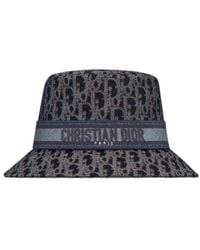 Dior - Oblique Denim D-Bobby Small-Brim Bucket Hat - Lyst