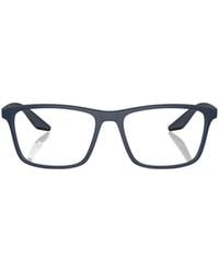 Prada Linea Rossa - Prada Eyewear Rectangular Frame Glasses - Lyst