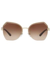 BVLGARI - Irregular Sunglasses - Lyst