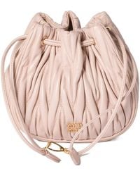 Miu Miu - Matelassé Nappa Leather Pouch - Lyst