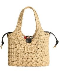 Dolce & Gabbana - Woven-Raffia Tote Bag - Lyst