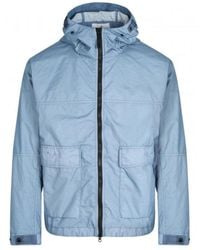 Stone Island - Logo Patch Zip-Up Bomber Jacket - Lyst