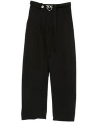 Pinko - Love Birds Straight Leg Trousers - Lyst