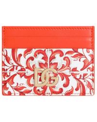 Dolce & Gabbana - Majolica-Printed Card Holder - Lyst