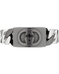 Gucci - Interlocking Band Ring - Lyst