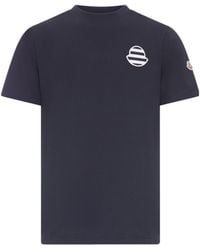 Moncler - Logo Patch Crewneck T-Shirt - Lyst
