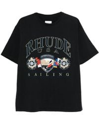 Rhude - Usa Sailing Icon T-Shirt - Lyst