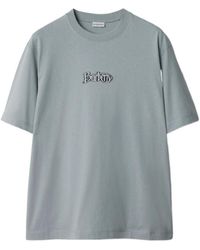 Burberry - Logo Appliqué Cotton T-Shirt - Lyst