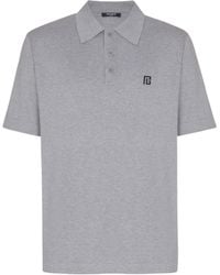 Balmain - Embroidered Short-Sleeve Polo Shirt - Lyst