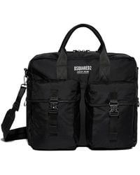 DSquared² - Logo Printed Zipped Laptop Bag - Lyst