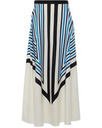 JOSEPH - Cretto Silk And Cotton Maxi Skirt - Lyst