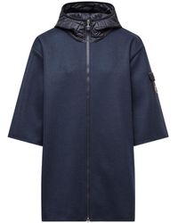 Moncler - Poczno Hooded Zip-Up Cape - Lyst