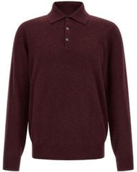 Brunello Cucinelli - Cashmere Knit Polo Shirt - Lyst