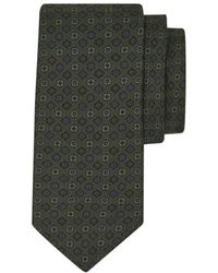 Ferragamo - Silk Tie With Micro-Print - Lyst