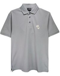 Emporio Armani - Logo Short-Sleeved Polo Shirt - Lyst