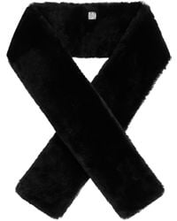 TOTEME - Shearling Tuxedo Scarf - Lyst