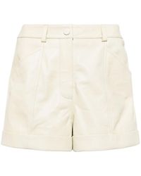 Yves Salomon - High-Waist Leather Shorts - Lyst