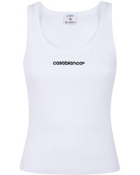 CASABLANCA - Slim Logo Tank Top - Lyst