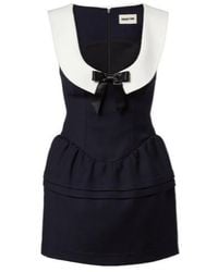 ShuShu/Tong - Bow-Detail Wool Minidress - Lyst