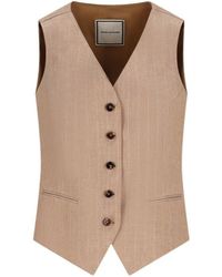 Tagliatore - Gracie Pinstriped Gilet - Lyst