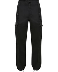 McQueen - Military Wide Leg Trousers - Lyst