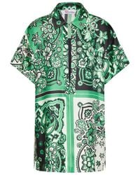 RED Valentino - Bandana Printed Short-Sleeved Shirt - Lyst