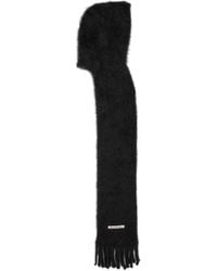 Acne Studios - Hooded Brushed Mohair-Blend Scarf - Lyst