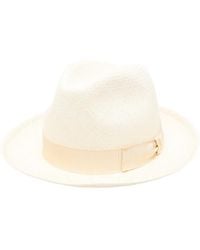 Borsalino - Federico Ribbon-Detail Straw Hat - Lyst