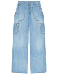 Ermanno Scervino - Cargo Wide-Leg Jeans - Lyst