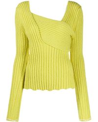 Bottega Veneta - Interwoven Ribbed Jumper - Lyst
