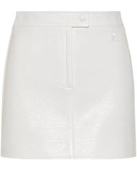 Courreges - Courrèges Reedition Logo Patch Mini Skirt - Lyst