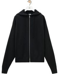 Loewe - Wool Anagram Zip-Up Hoodie - Lyst