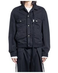 Ann Demeulemeester - Long-Sleeved Denim Jacket - Lyst