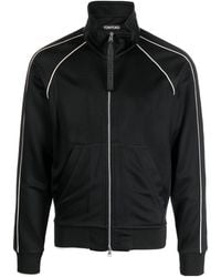 Tom Ford - Piping Zip Through Jersey Jacket - Lyst