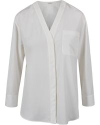 Max Mara - 'S Chicca V-Neck Poplin Shirt - Lyst