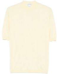 Bottega Veneta - Logo Embroidered Knitted Top - Lyst