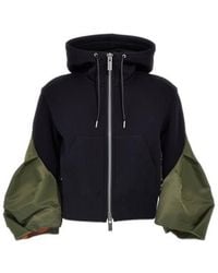 Sacai - Sponge Zipped Hoodie - Lyst